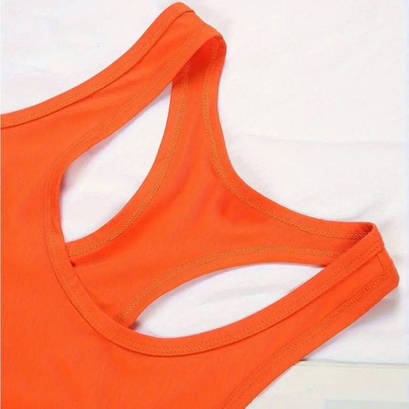 Women's Orange Graphic Tank Top - Picture 3 of 3